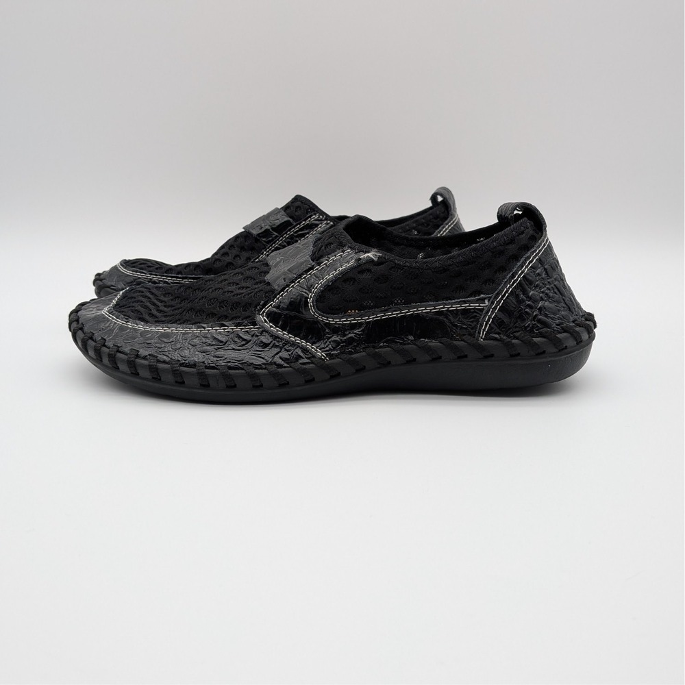 Clohoo Men's mesh breathable loafer shoes black men's W 7923 275 2.5 (~US 9.5)